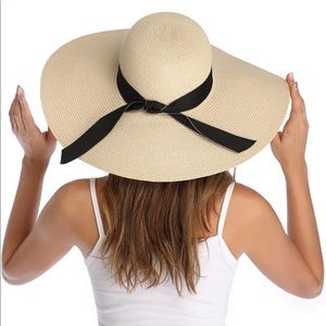 Womens Big Straw Hat UPF 50+